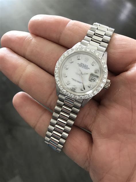 rolex white gold president for sale|rolex president white gold 41mm.